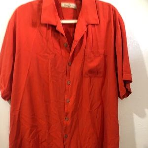 Tommy Bahama Xl red orange shirt